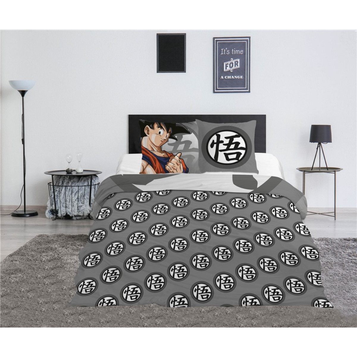 Aymax sprl Bettwäsche Dragon Ball Z Bettbezug Set Polycotton 240x220 cm + 2 Kissen 65x65 cm – Bild 3 von 3