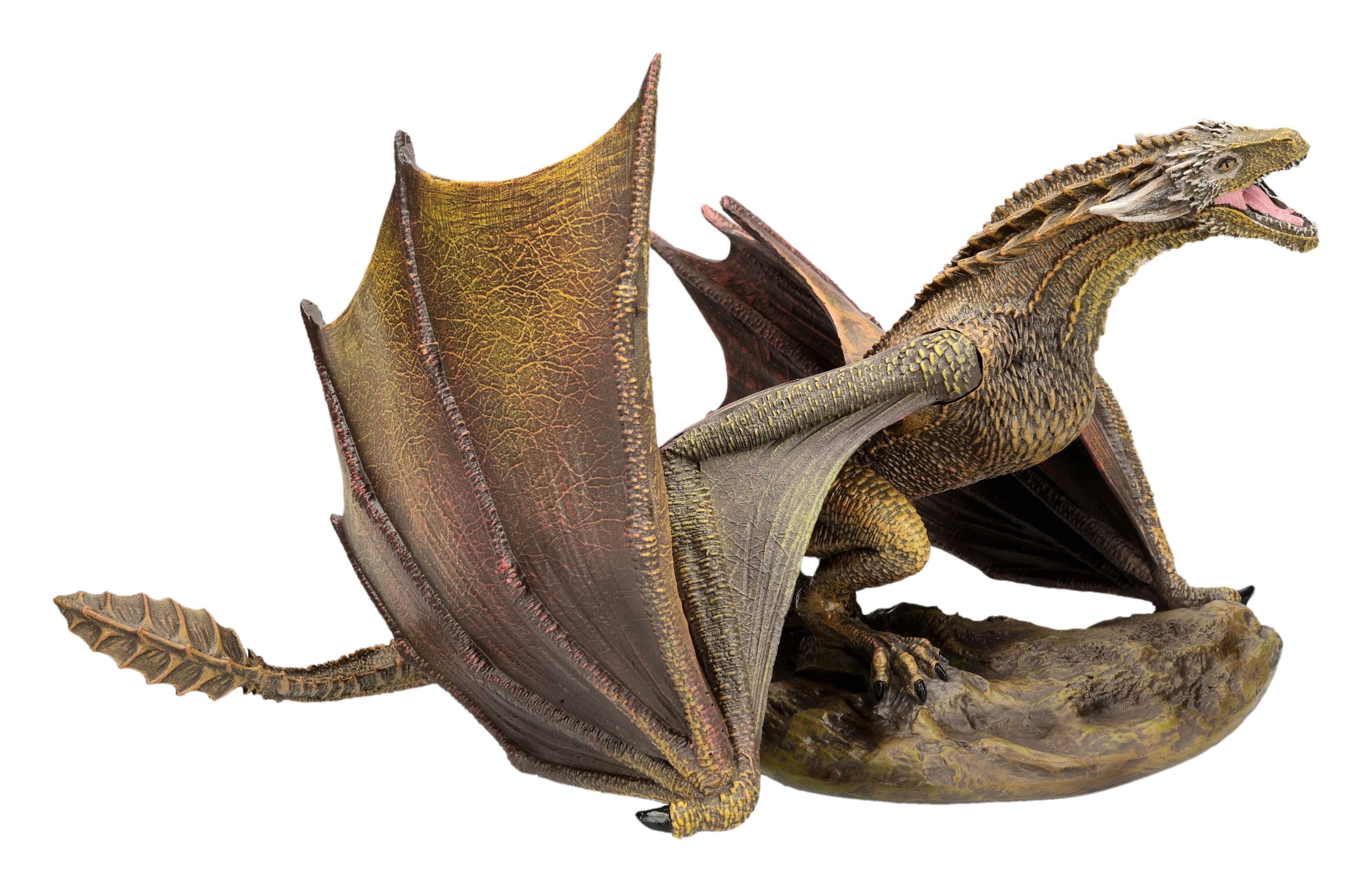 Figuren Shop GmbH Fantasy-Figur Viserion Figur – Eisdrache Statue Game of Thrones Gothic Deko 19 cm
