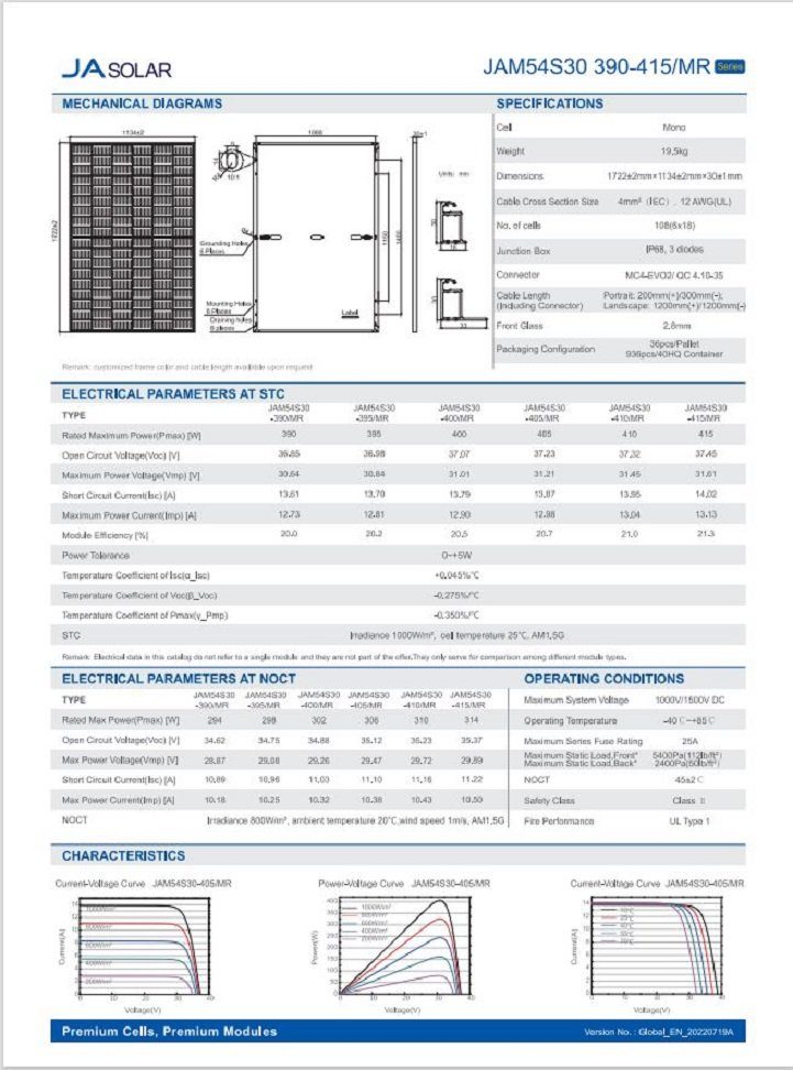 Photovoltai Solaranlage 800 W Balkonkraftwerk Jet-Line 410 drosselbar W