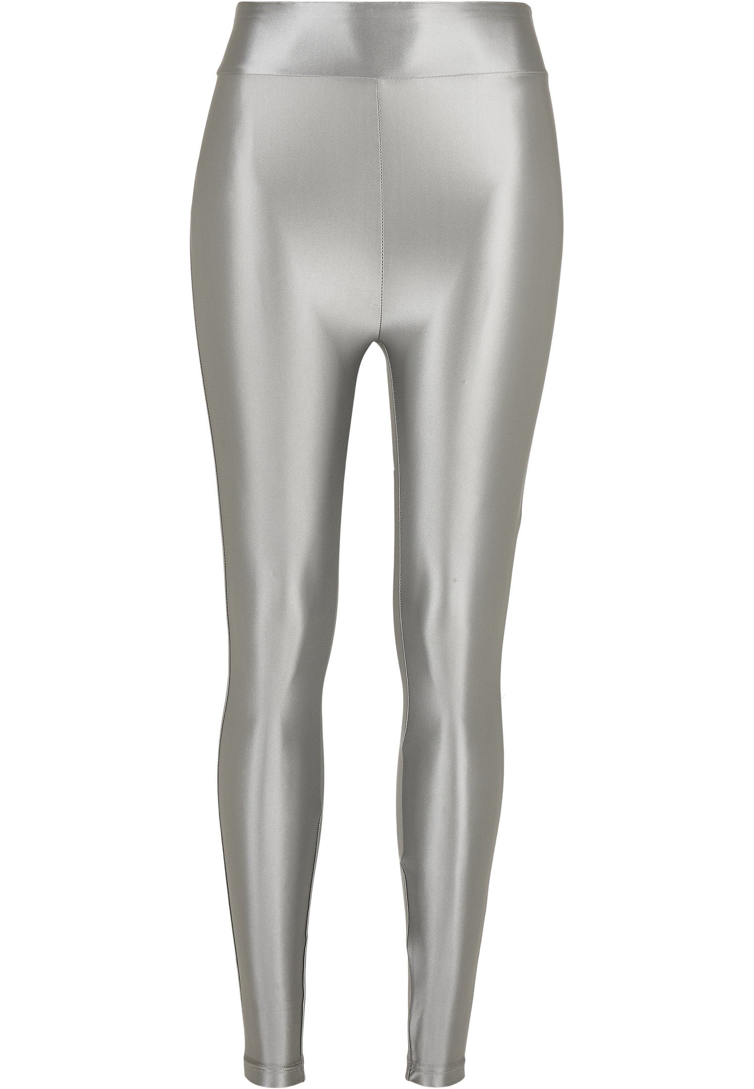 Metallic URBAN darksilver Highwaist Shiny CLASSICS Damen Ladies Leggings Leggings (1-tlg)