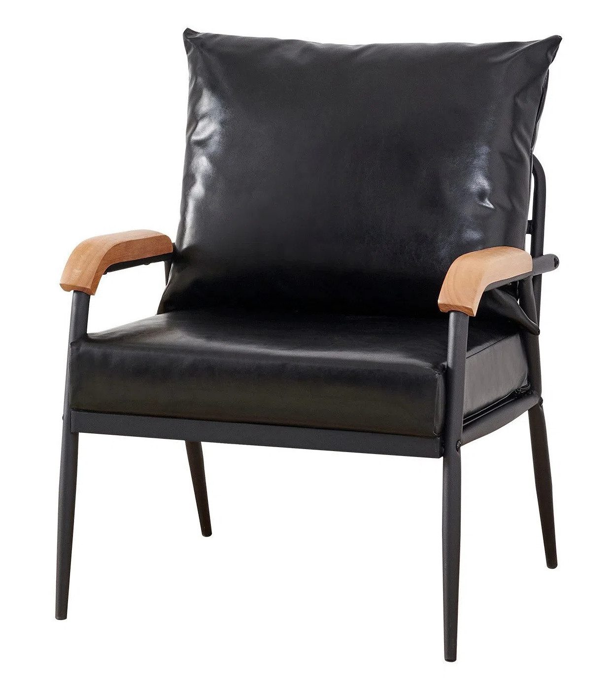 Ofcasa Relaxsessel Einzelsofa (1er Set), mit Relaxfunktion, Kunstleder Couch mit Metallbeine, 61x60x83cm