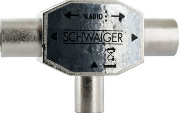 Schwaiger ASV43 531 TV-Adapter IEC Stecker zu IEC Buchse, für Kabel- und Antennenanlagen