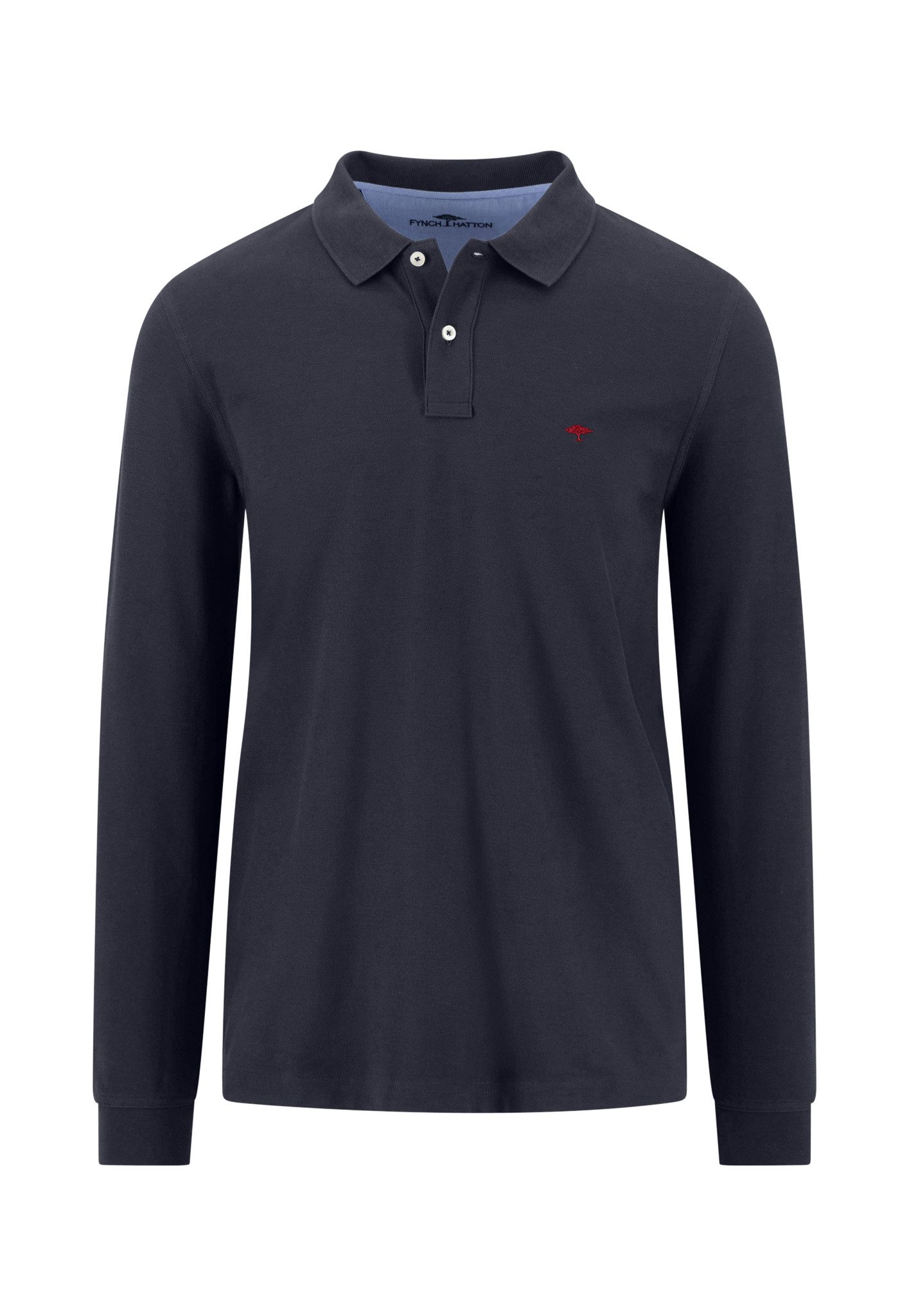 FYNCH-HATTON Langarm-Poloshirt Polo, Longsleeve, Premium Cotton navy
