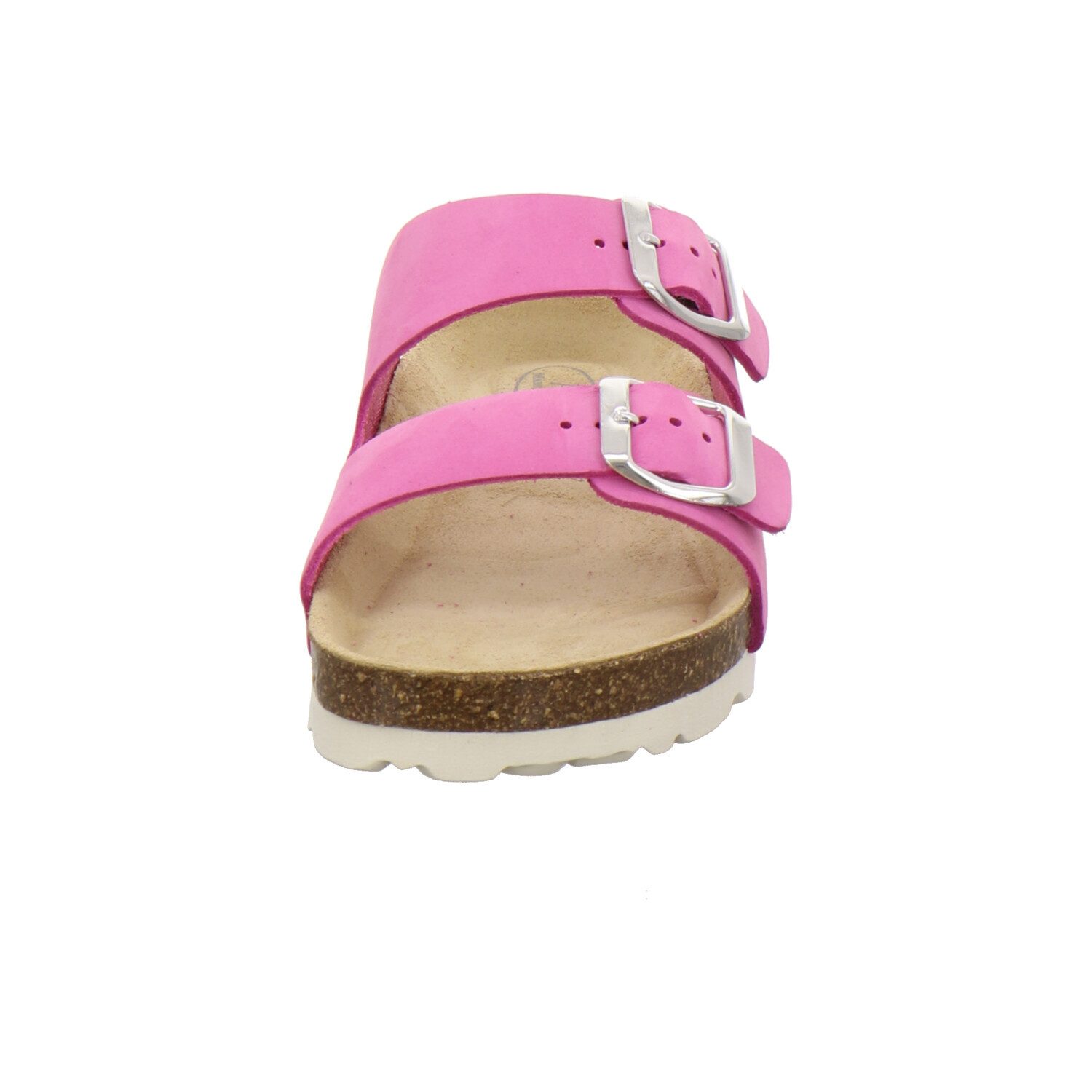 AFS-Schuhe 110007 Zweischnaller Pantolette für Mädchen mit Fußbett, bequeme Sandalen aus Leder