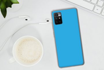 MuchoWow Handyhülle Blau - Licht - Farben, Phone Case, Handyhülle Xiaomi Redmi 10, Silikon, Schutzhülle