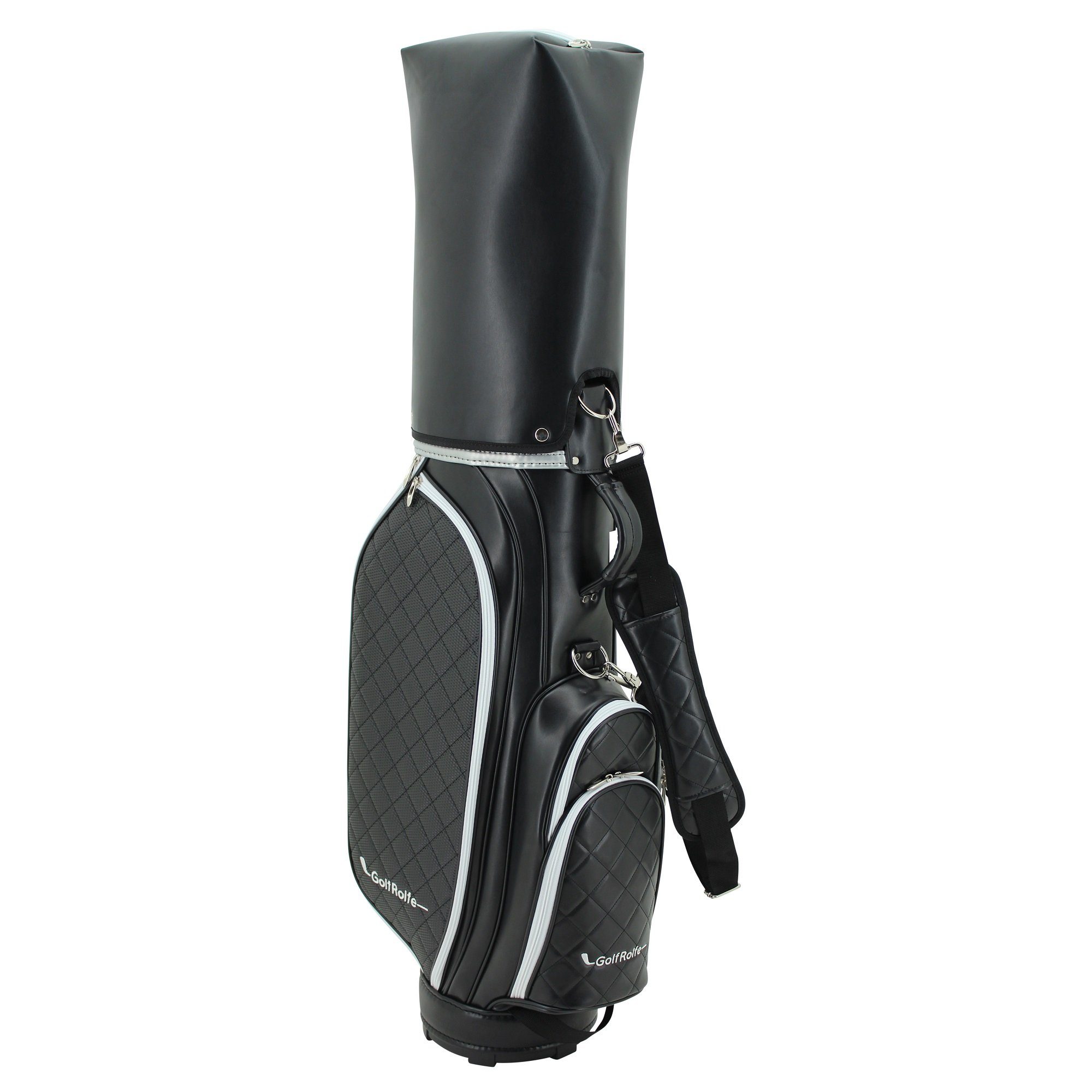GolfRolfe Golfballtasche - Design 14286 Caddybag Golftasche GolfRolfe schwarz Golfbag
