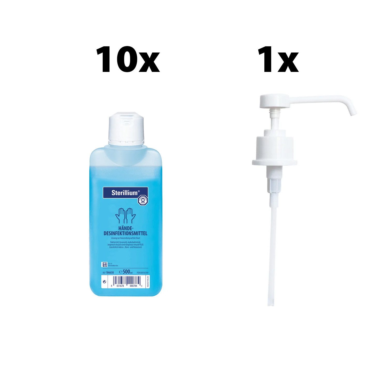 Sterillium® BODE Sterillium Händedesinfektionsmittel 10 x 500 ml Hand-Desinfektionsmittel