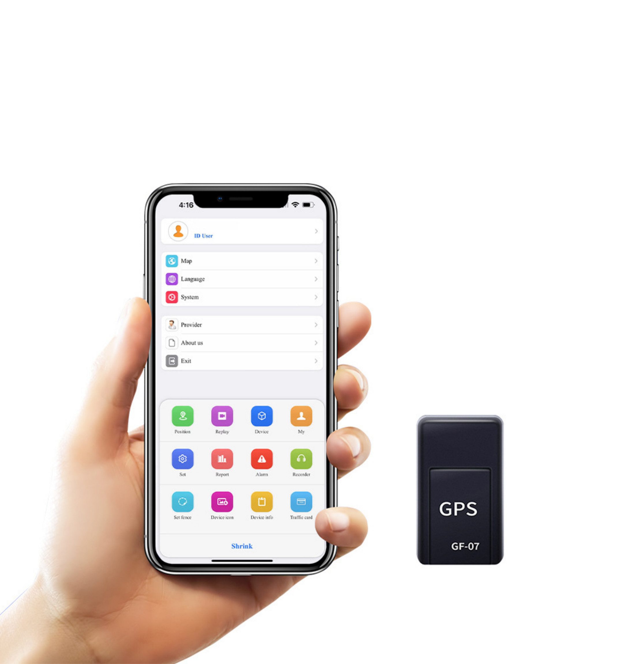autolock Fahrzeugtracker, Autotracker Mini GPS Tracker GF-07 mit Magnet GPS-Tracker (Echtzeit-Trackinggerät mit langer Standby-Zeit für Auto Haustiere)