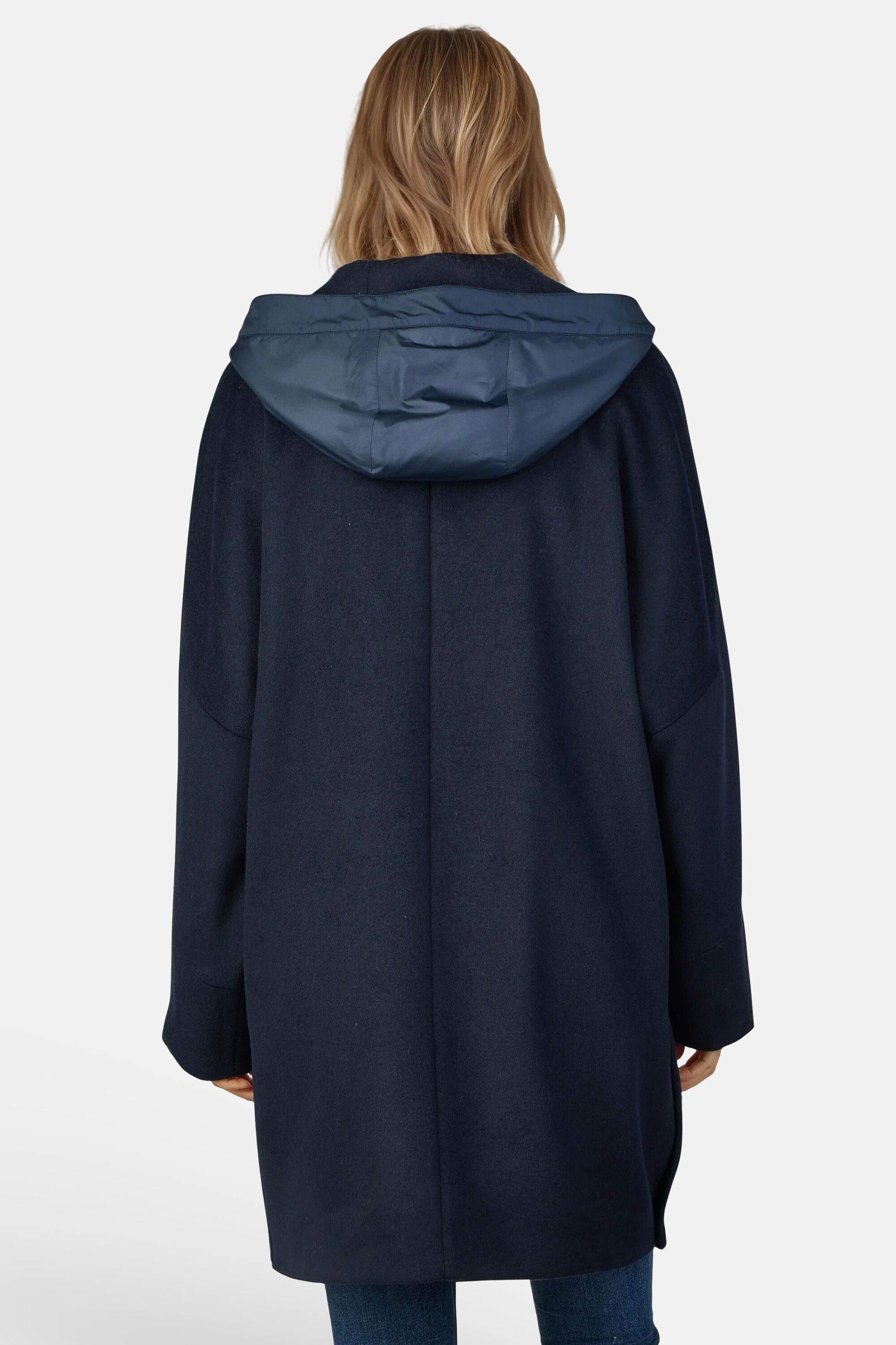 White Label Wollmantel in femininer A-Linie