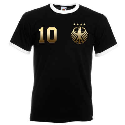 Youth Designz T-Shirt Deutschland Herren T-Shirt im Fußball Trikot Look mit trendigem Motiv