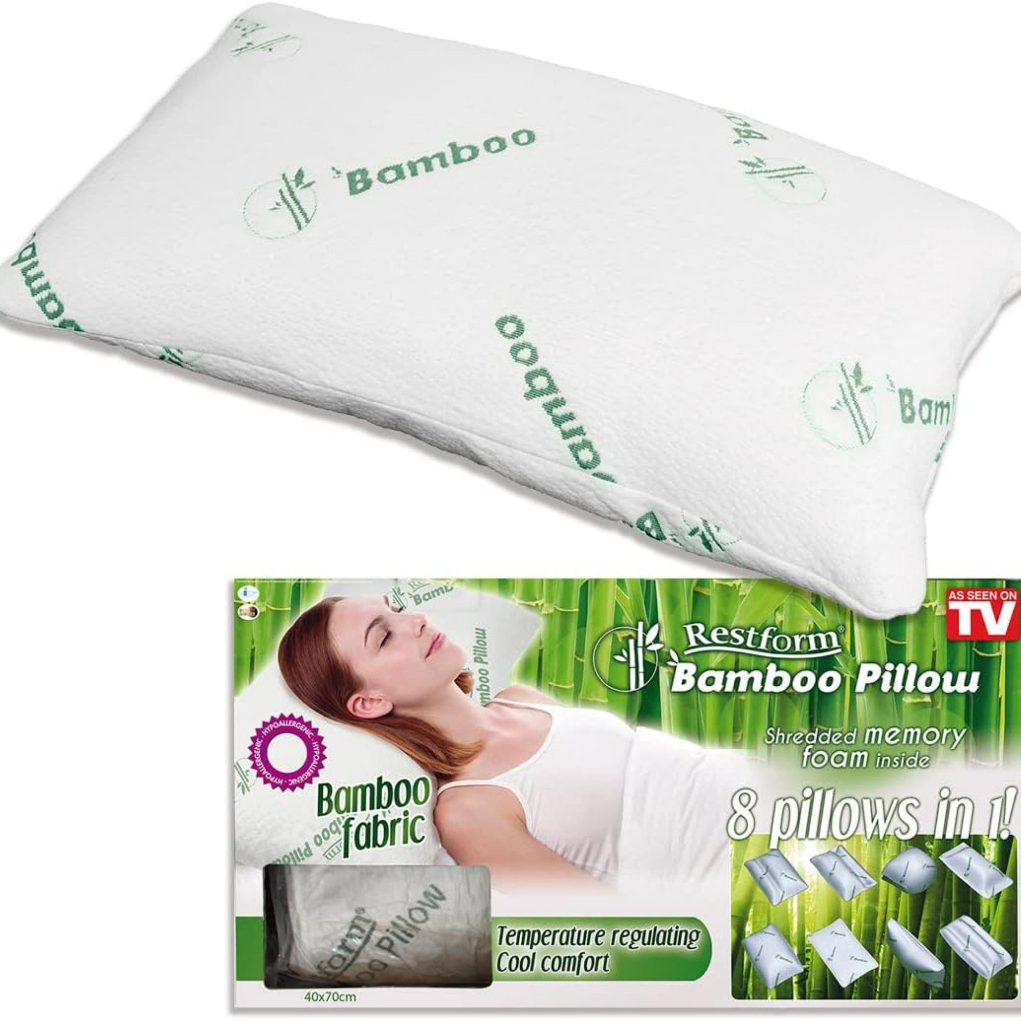 Restform® Kopfkissen Bamboo Pillow Kopfkissen mit günstig online kaufen