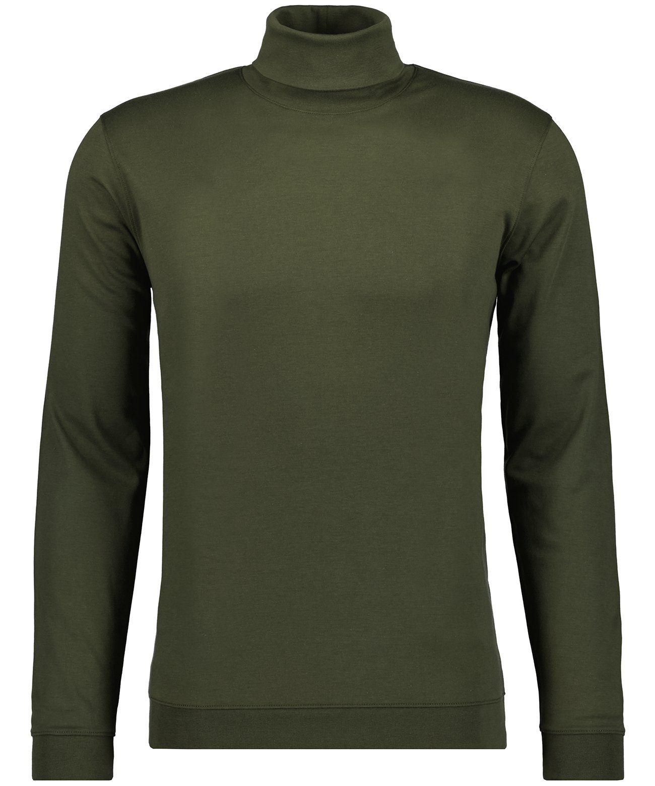 RAGMAN Langarmshirt Dunkelgrün-393