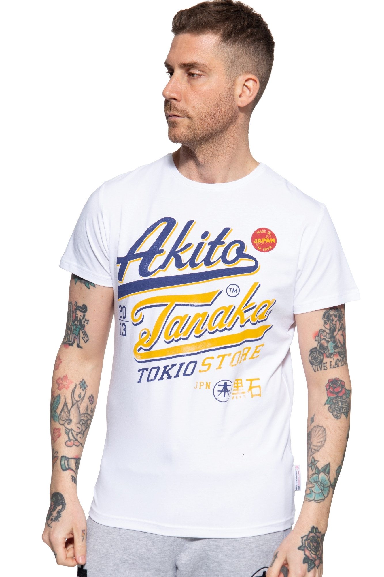 Akito Tanaka Print-Shirt Tokio Beach (1-tlg) mit Retro Print