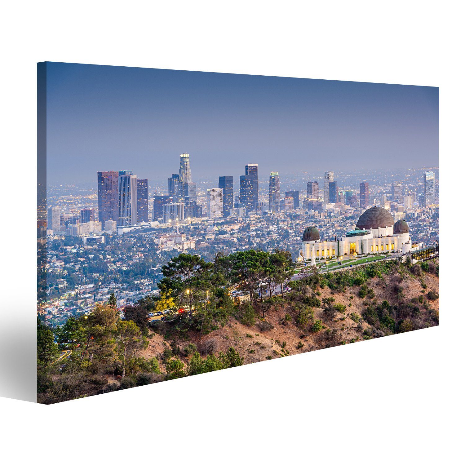 Leinwandbild Bild auf Leinwand Los Angeles California Usa Skyline Der Innenstadt Vo