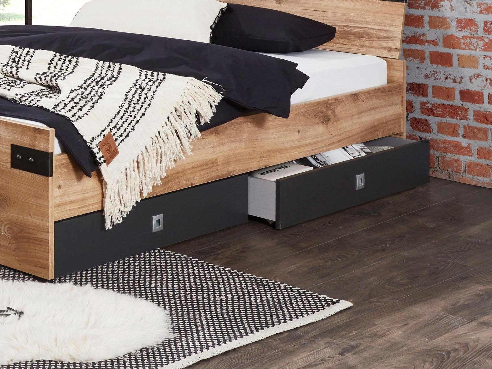 Wimex Schubkasten Liverpool, 2-teilig, für zusätzlichen Stauraum unter dem Bett