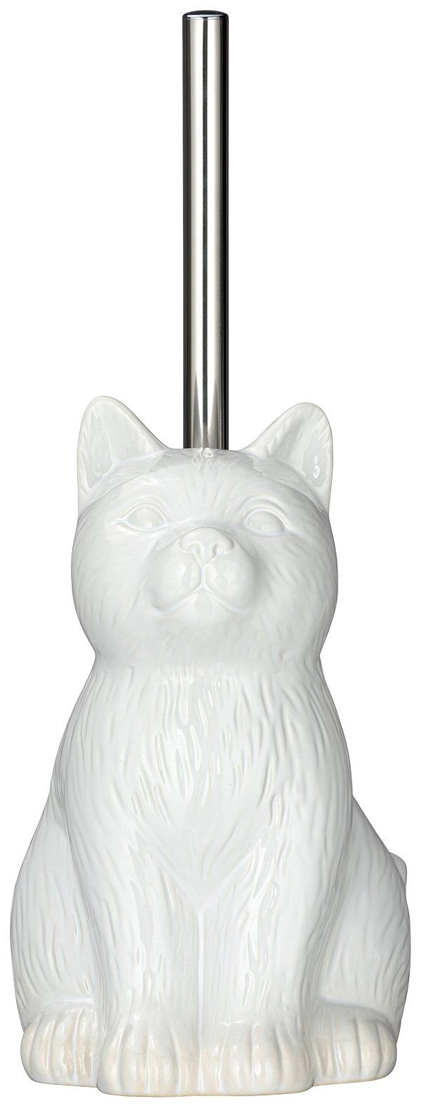 WENKO WC-Garnitur Cat Weiß, (1-tlg), Keramik günstig online kaufen