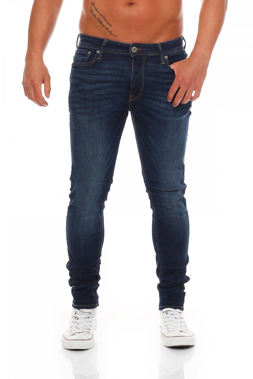 Skinny-fit-Jeans Jack & Jones Liam Original AM014 Skinny Fit Herren Jeans