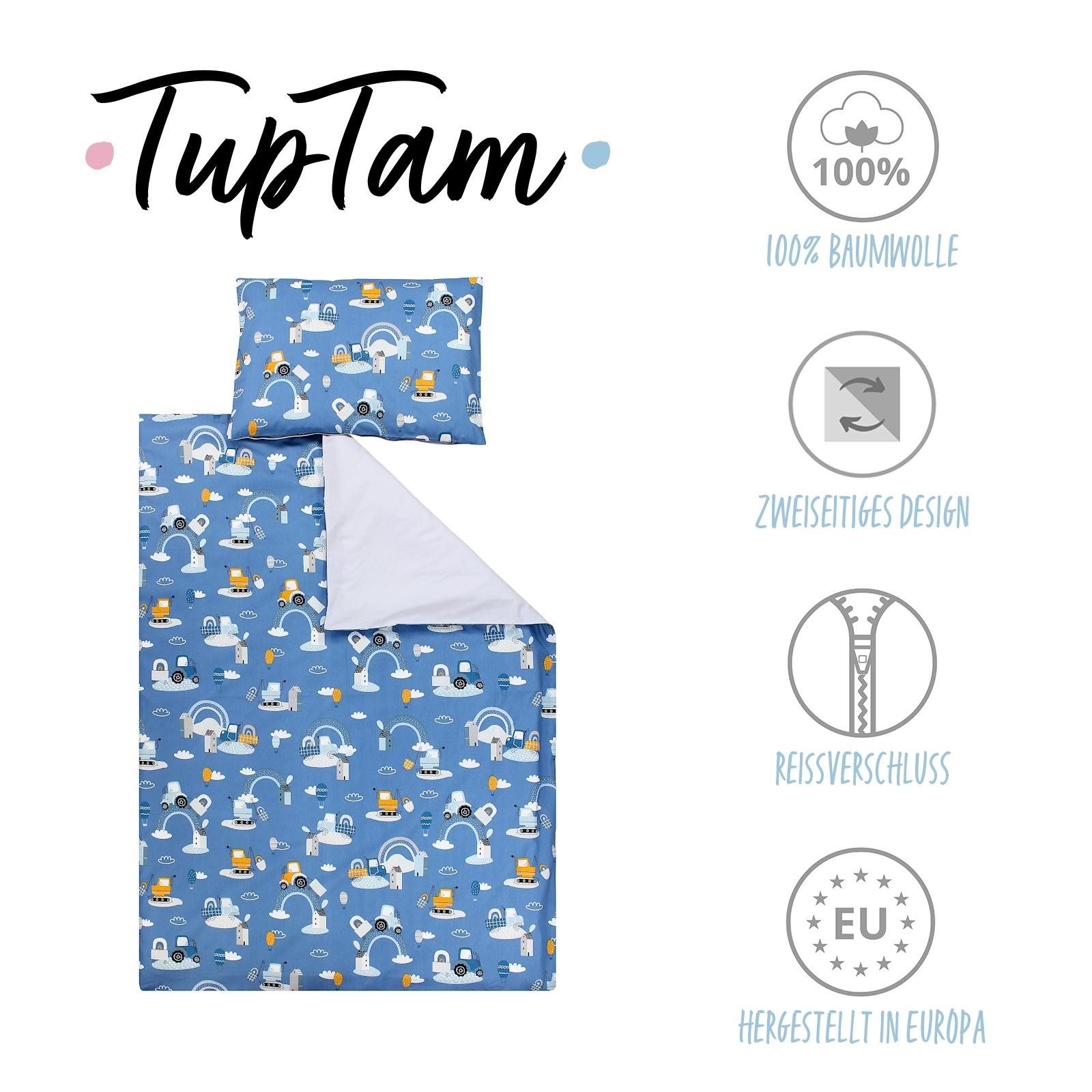 TupTam Kinderbettwäsche TupTam Kinder Bettwäsche Gemustert 2-Teilig Wendebe günstig online kaufen