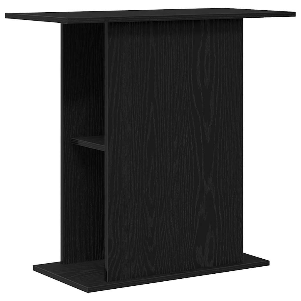 vidaXL Aquariumunterschrank Aquariumständer Schwarze Eiche 75x36x72,5 cm Holzwerkstoff