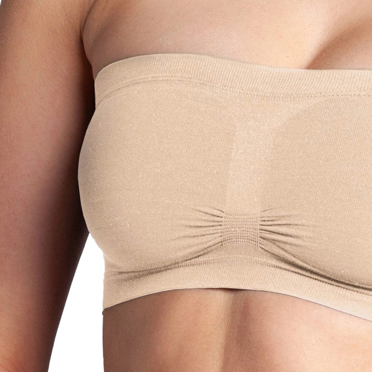Miss Perfect Bandeau-BH 36622 Bandeau BH mit Multi-Cups ohne Bügel in Größe S-2XL (38-46)
