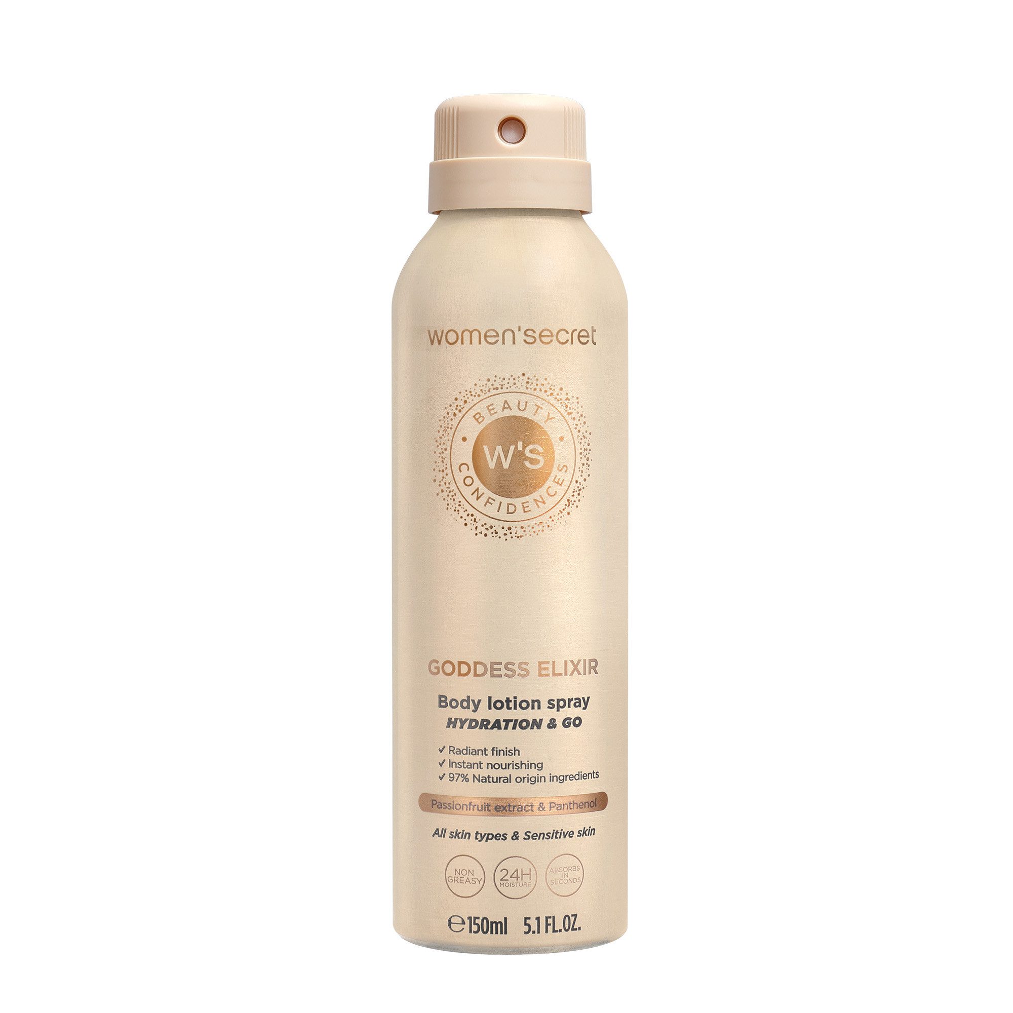 women'secret Körperlotion Goddess Elixir Body Lotion Spray, Körperlotion Spray