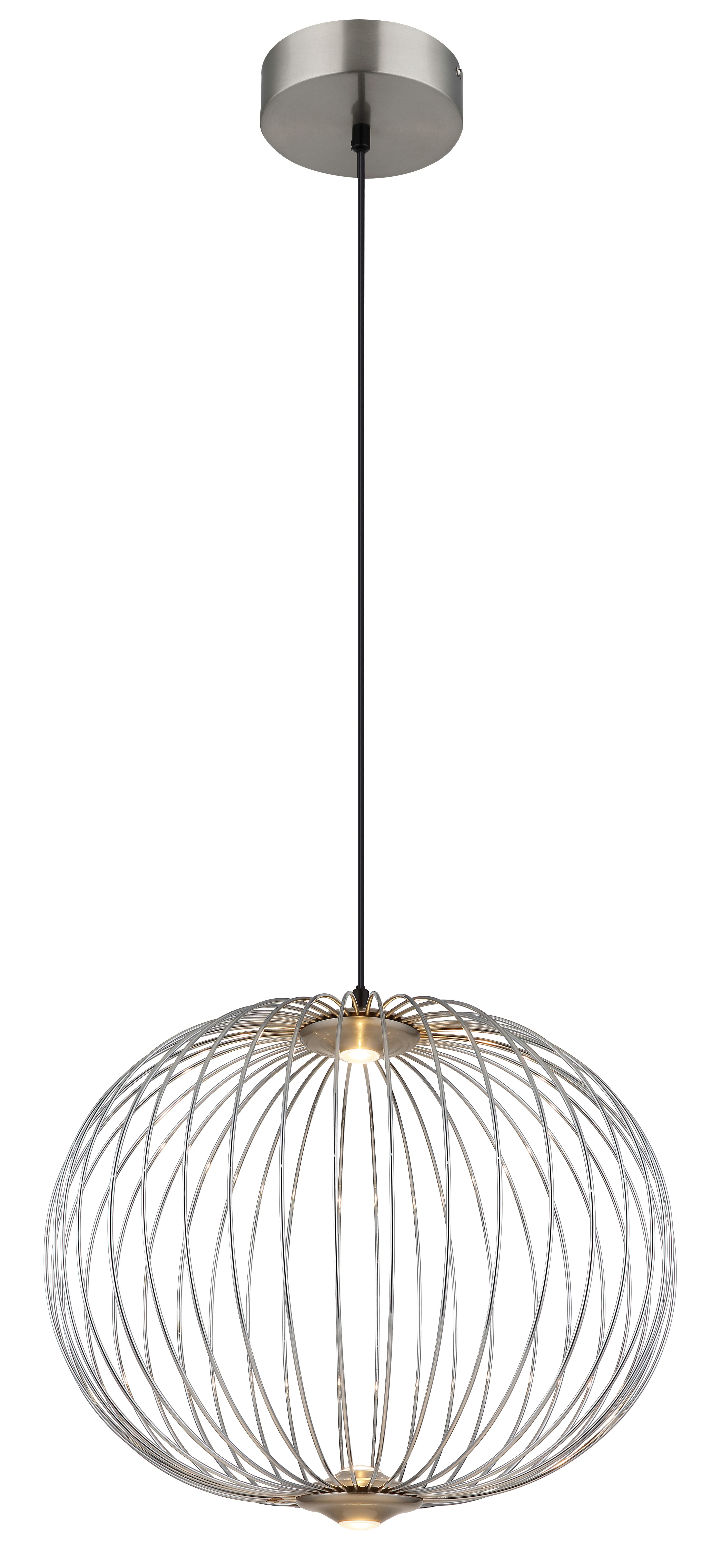 GLOBO LIGHTING LED Pendelleuchte GALWAY, Memoryfunktion, LED fest integriert, Warmweiß, Hängelampe/Hängeleuchte/Wohnzimmer/Esszimmer/Esstisch/rund