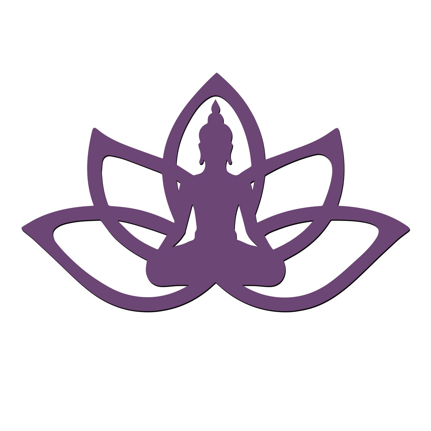 Namofactur Wandtattoo Buddha im Lotus XXL Wandtattoo