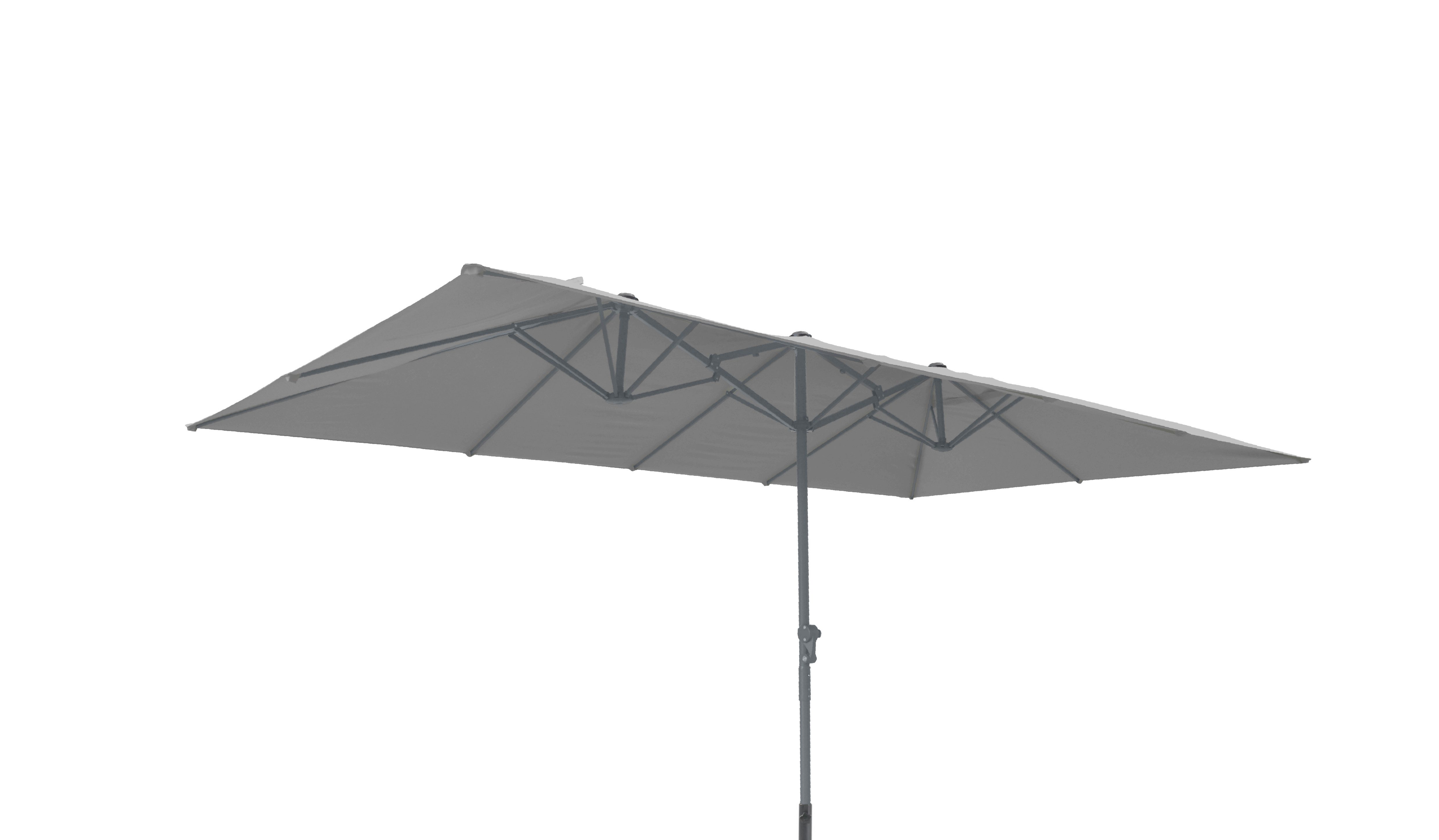 Leco Rechteckschirm Doppelsonnenschirm Rechteckschirm Partyschirm rechteckig, LxB: 460x460 cm, Ohne Schirmständer, 460 x 270 x 247 cm