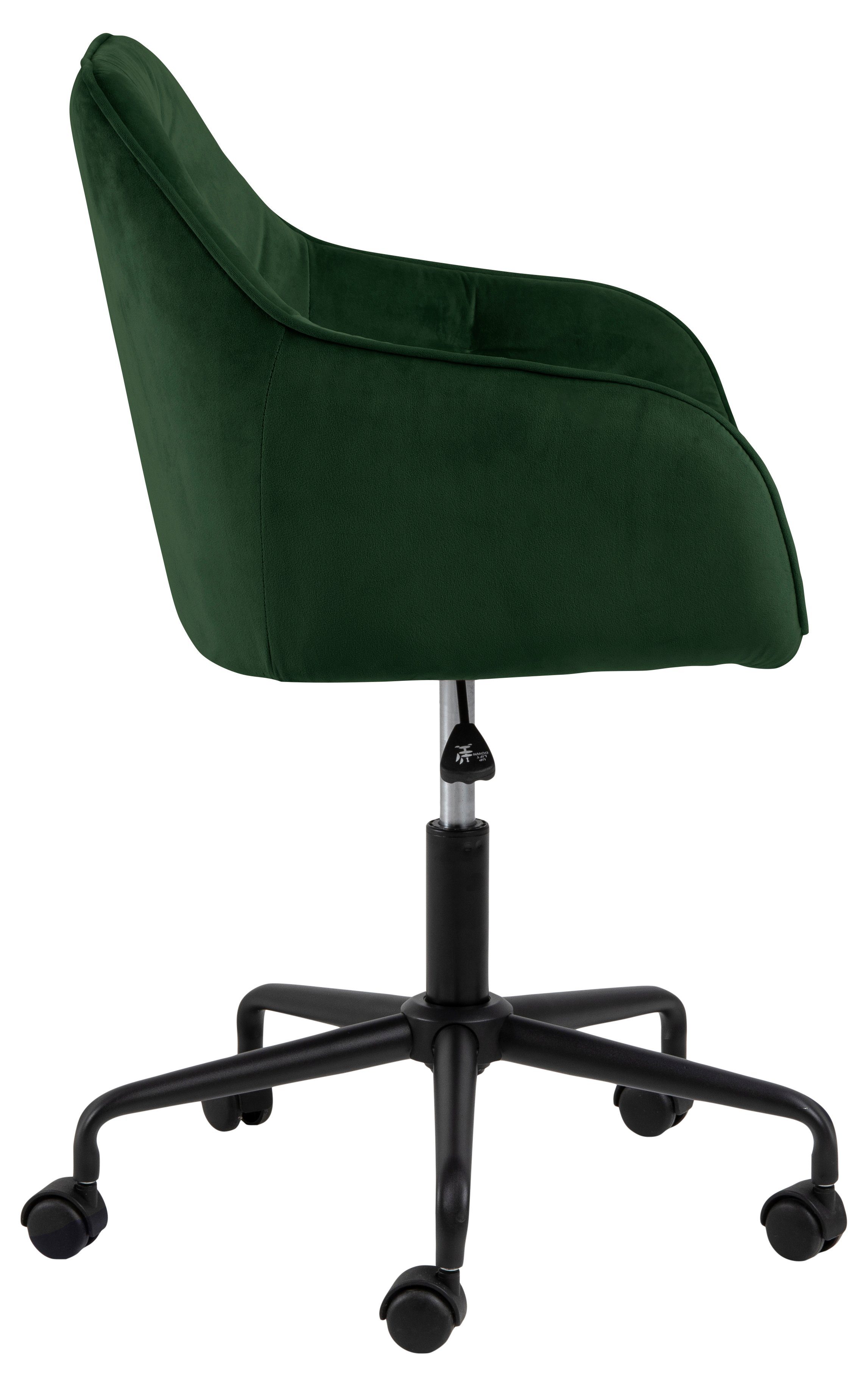 ACTONA GROUP Drehstuhl Brooke Bürostuhl Velour grün. (1 St)
