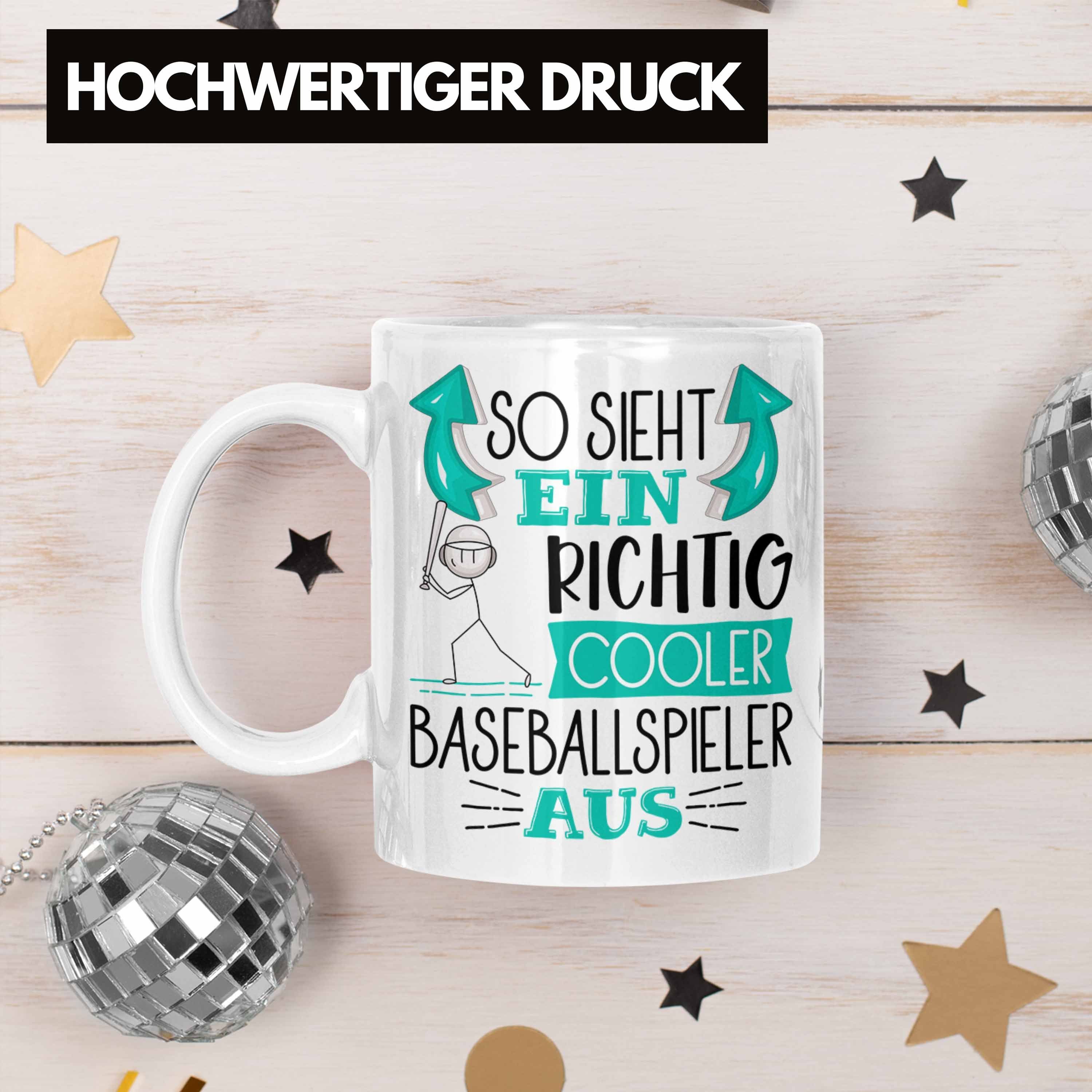 Weiss Trendation Aus Tasse Sieht Cooler Ein So Geschenk Lustig Richtig Tasse Baseballspieler