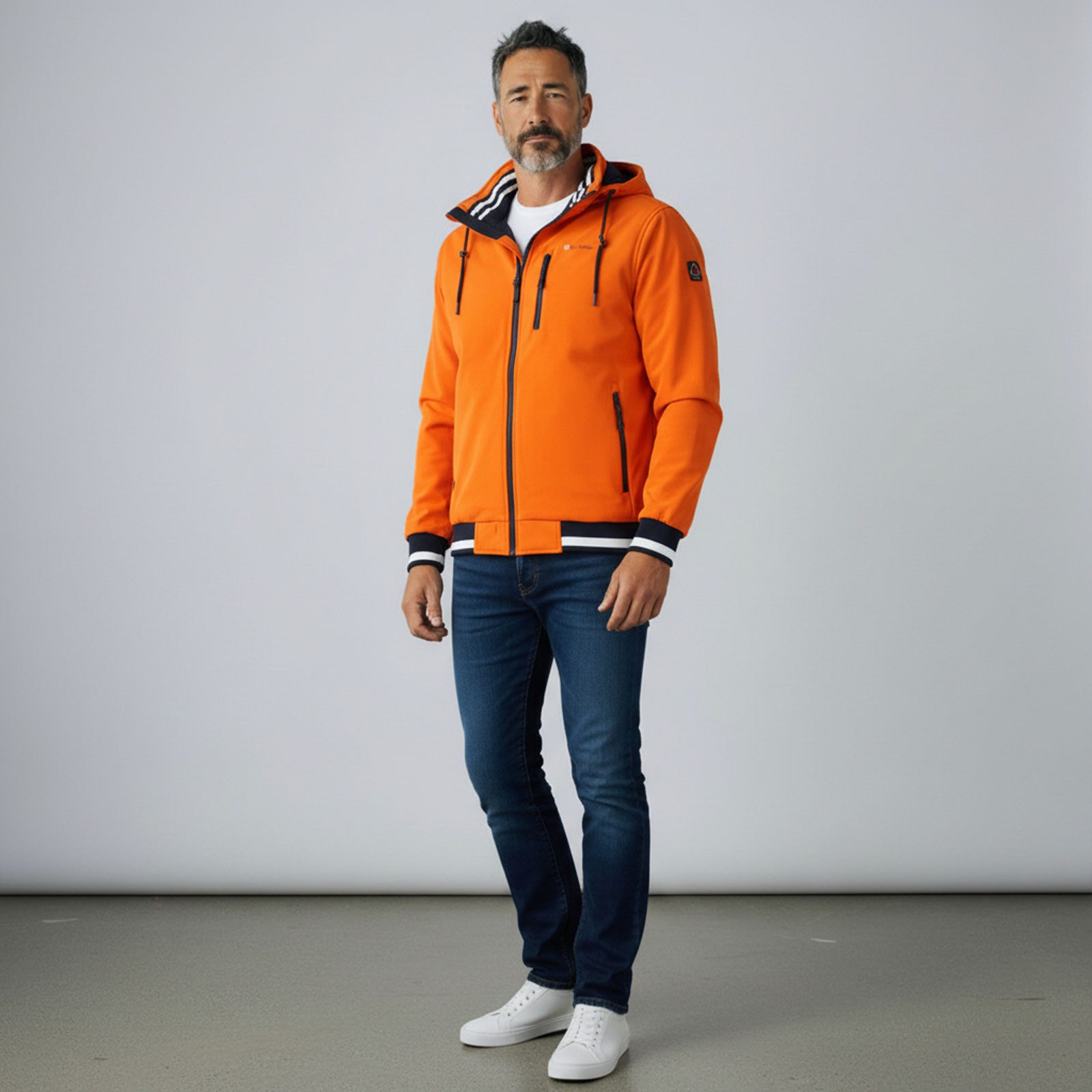 Dry Fashion Funktionsjacke Hamburg Herren Funktions-Blouson Hamburg mit Innenfutter und abnehmbare Kapuze