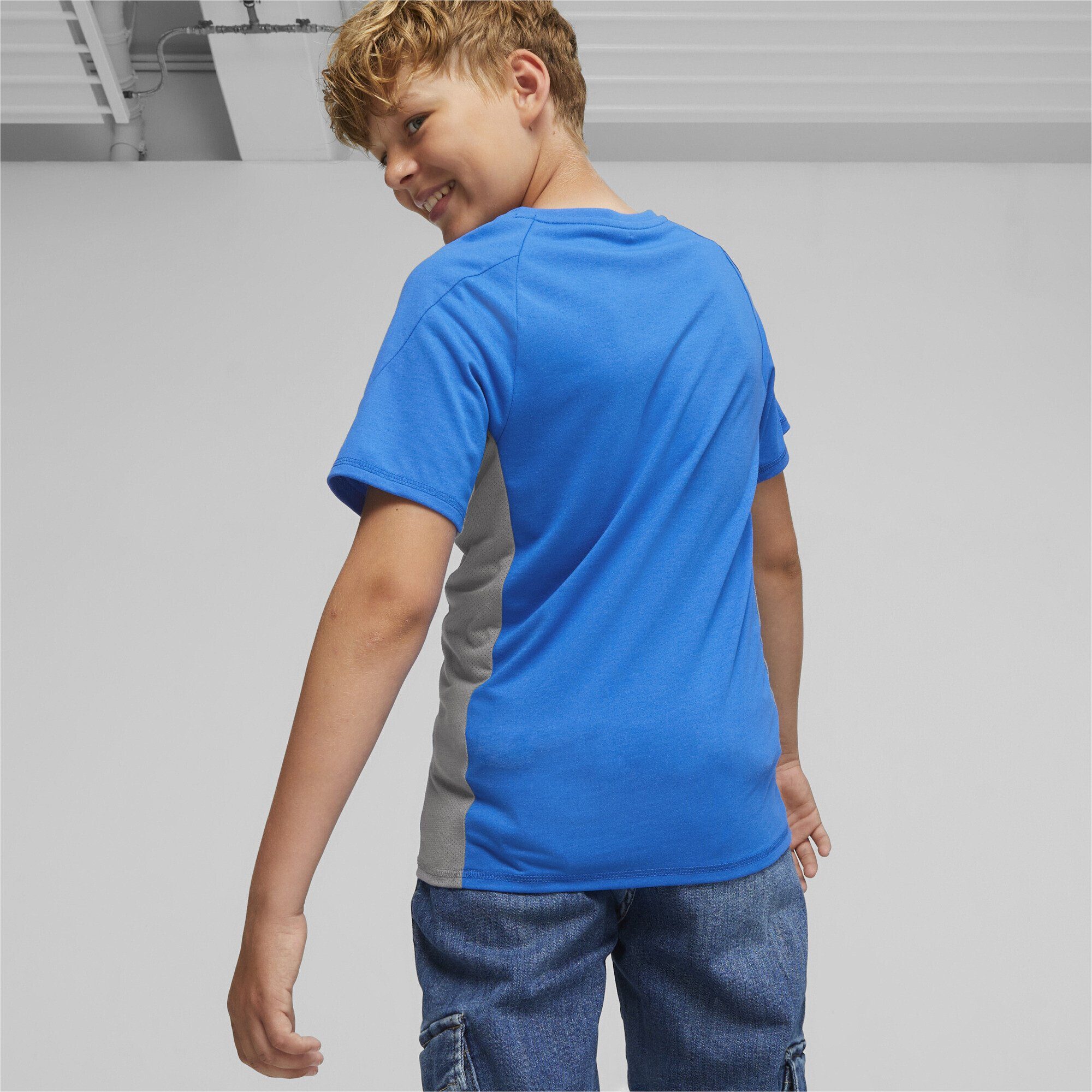 PUMA T-Shirt Evostripe T-Shirt Jugendliche Racing Blue