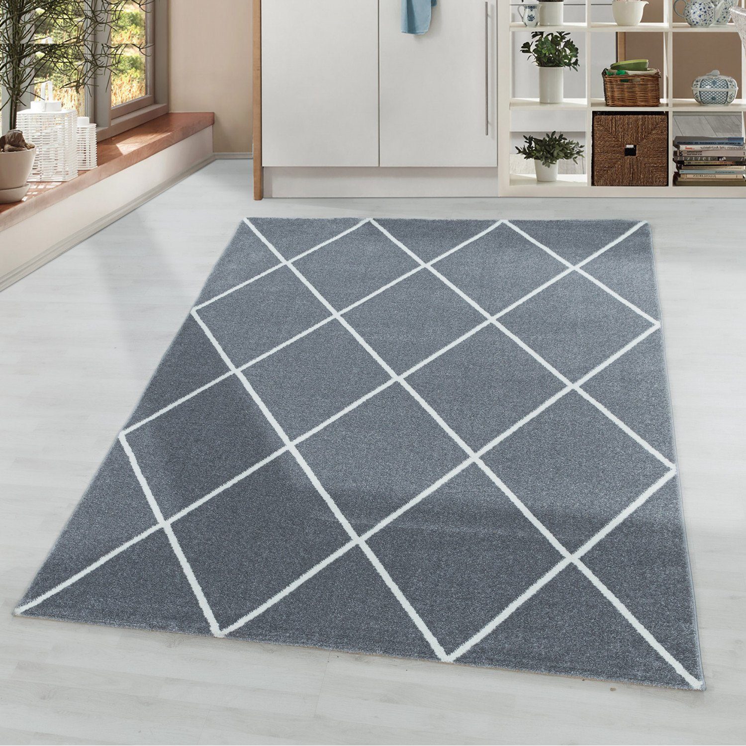 Teppich, Homtex, 80 x 150 cm, Kurzflor Teppiche, Moderner Einfarbig Teppich, rechteckig, Höhe 11 mm