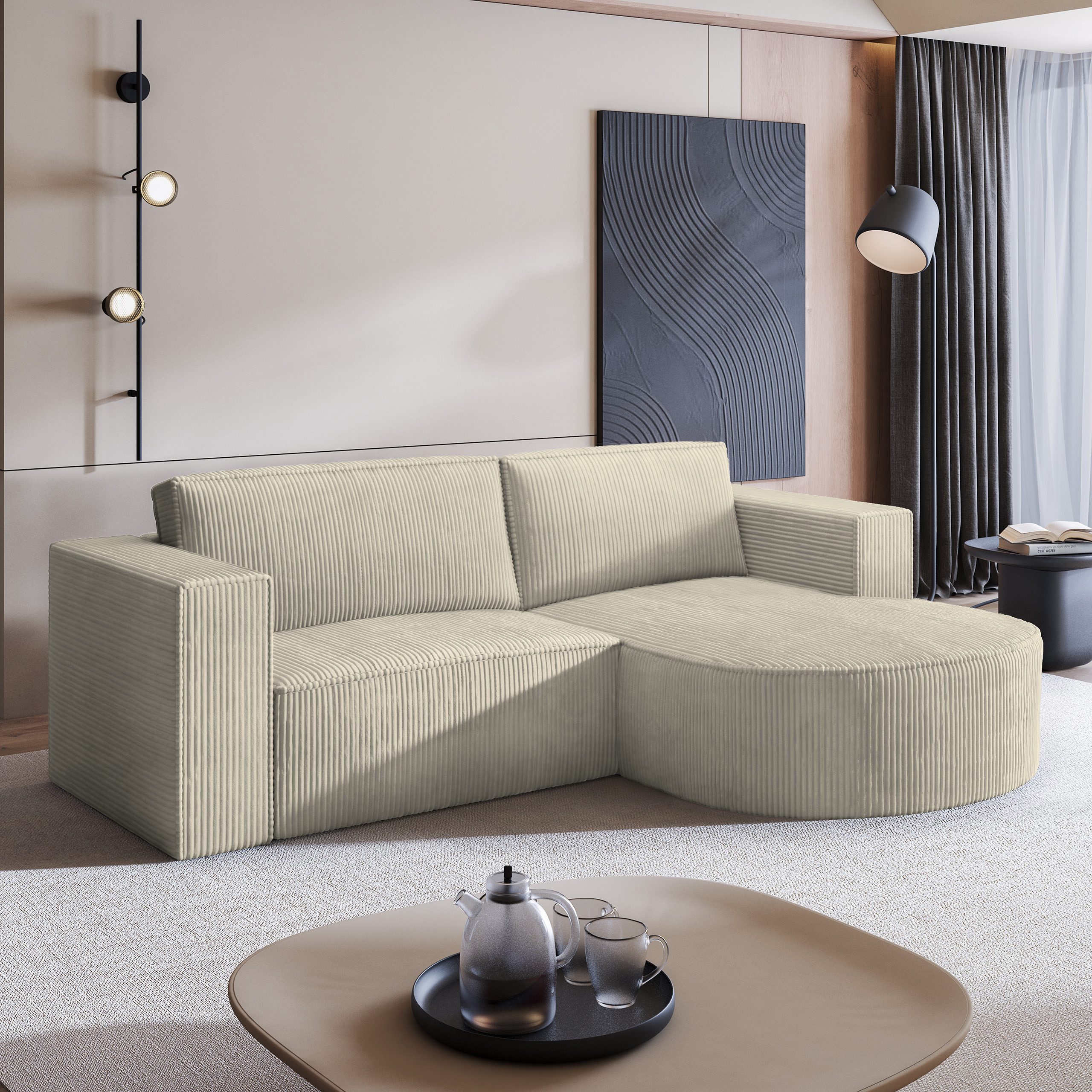 Masseno Ecksofa SORELA mit Schlaffunktion L-Form, günstig online kaufen