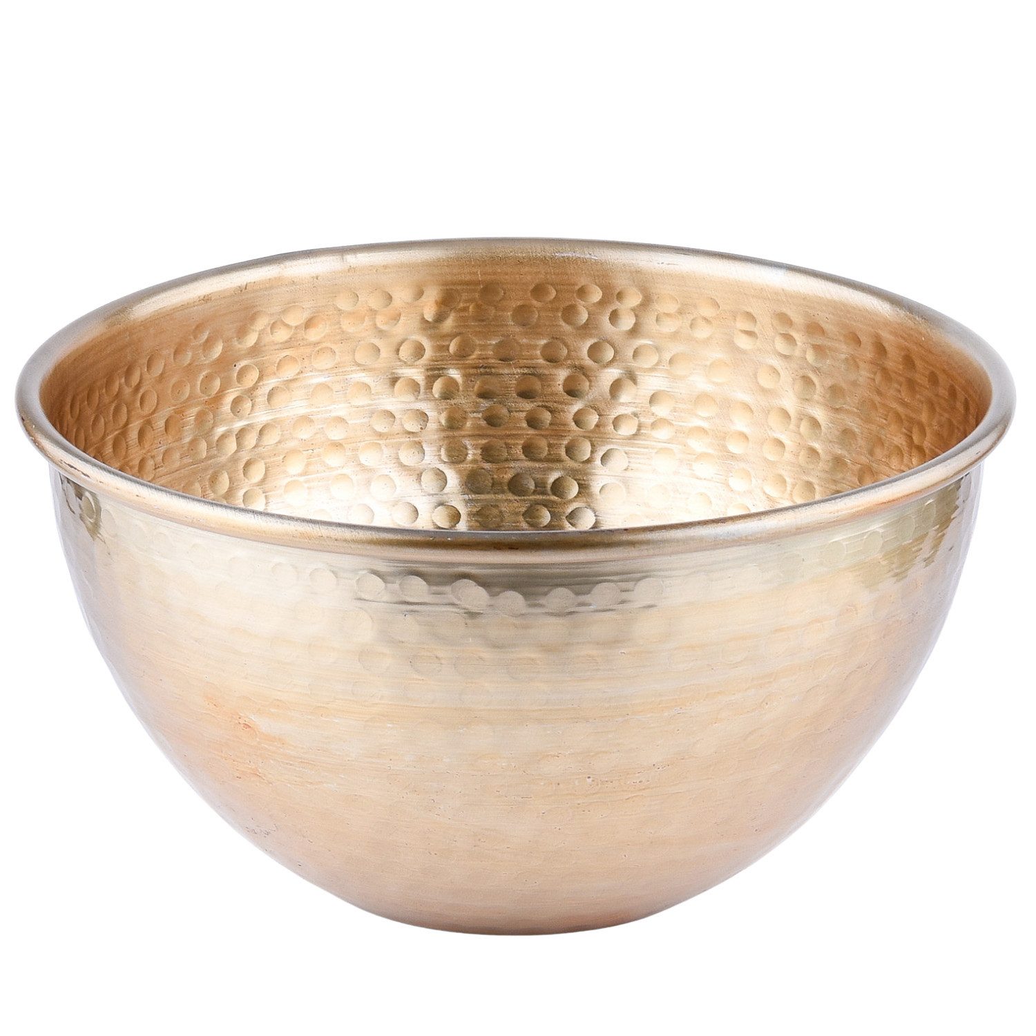 Marrakesch Orient & Mediterran Interior Dekotablett Ciotola da portata vintage Erla Gold 24 cm (1 St), Handarbeit