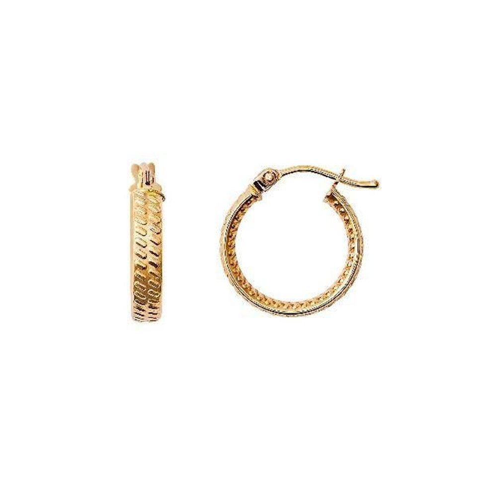 Paar Creolen XENOX Creolen Fine Basic XG14K6014G