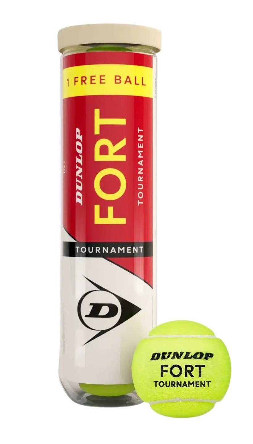 Dunlop Tennisball Fort Tournament DTB 3+1 Aktion Dose 4er