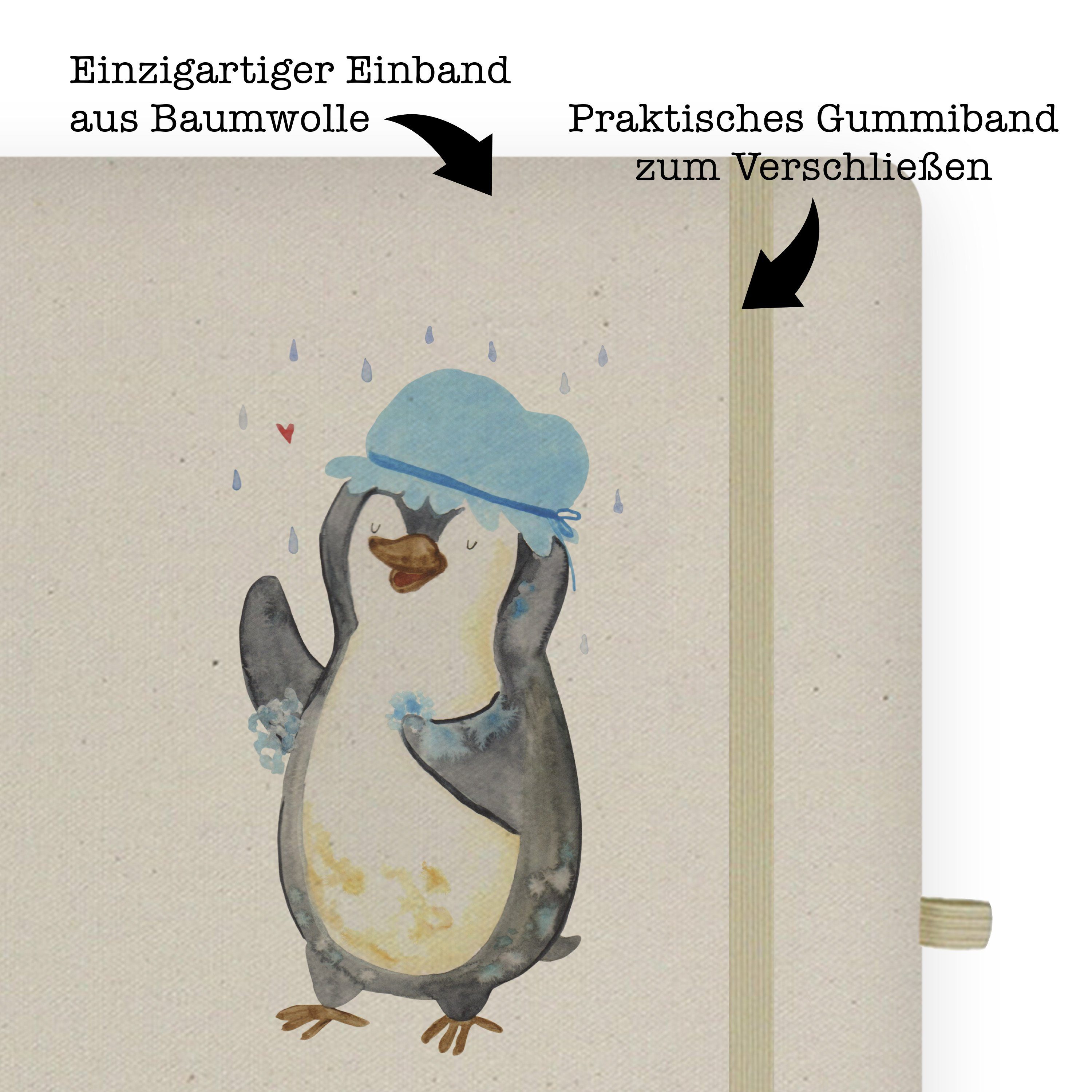- Mr. & Panda Skizzenbuch, baden, glücklic Mrs. Mrs. Transparent Geschenk, Panda Pinguin Mr. Notizbuch & duscht -