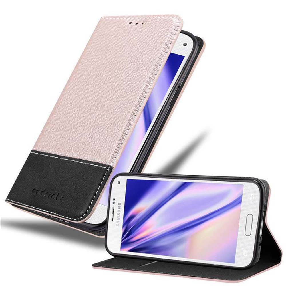 Cadorabo Handyhülle Samsung Galaxy S5 MINI / S5 MINI DUOS Samsung Galaxy S5 MINI / S5 MINI DUOS, Klappbare Handy Schutzhülle - Hülle - mit Standfunktion und Kartenfach