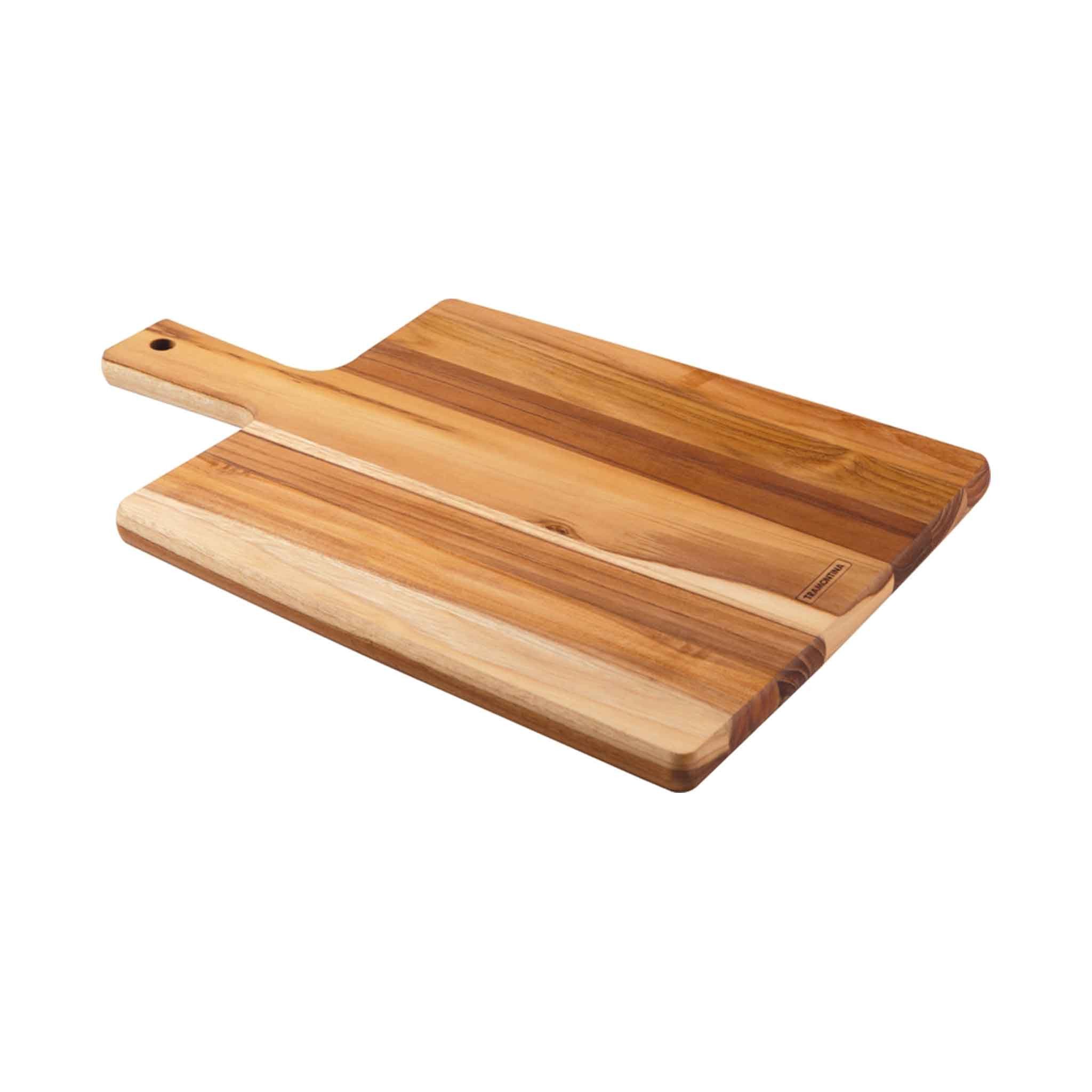 Tramontina Schneidebrett KITCHEN - Servierbrett aus Teakholz, Teak, (1-St), mit Griff, FSC-zertifiziert, besonders klingenschonend