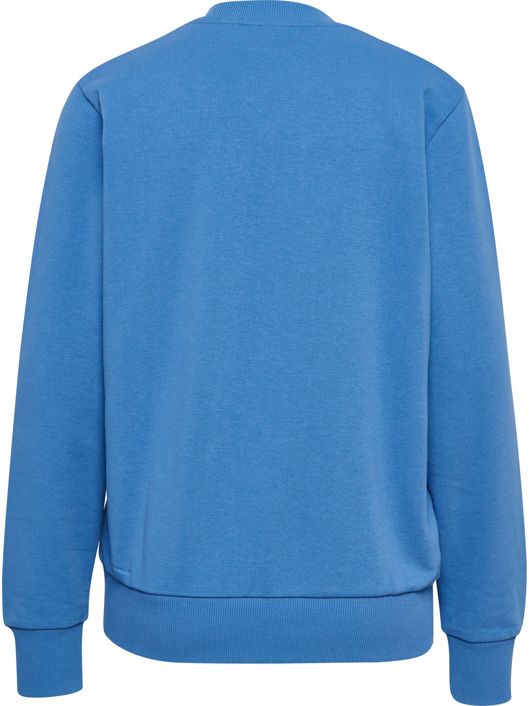 hummel Longpullover Rippbündchen und weiche Baumwollmischung für Damen (1-tlg) Baumwolle Normal Fit Rundhals Langarm Einfarbig wärmend