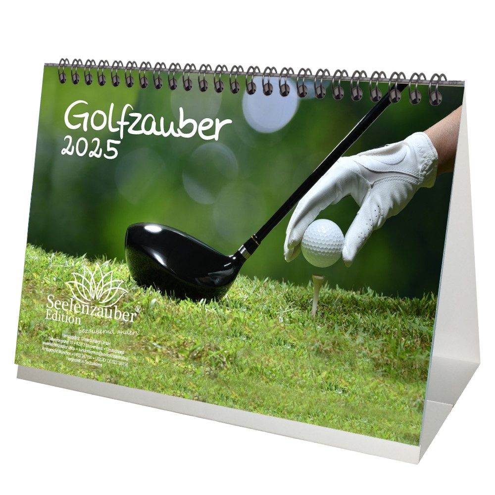 Seelenzauber Tischkalender Golfzauber DIN A5 Kalender für 2025 Golf und