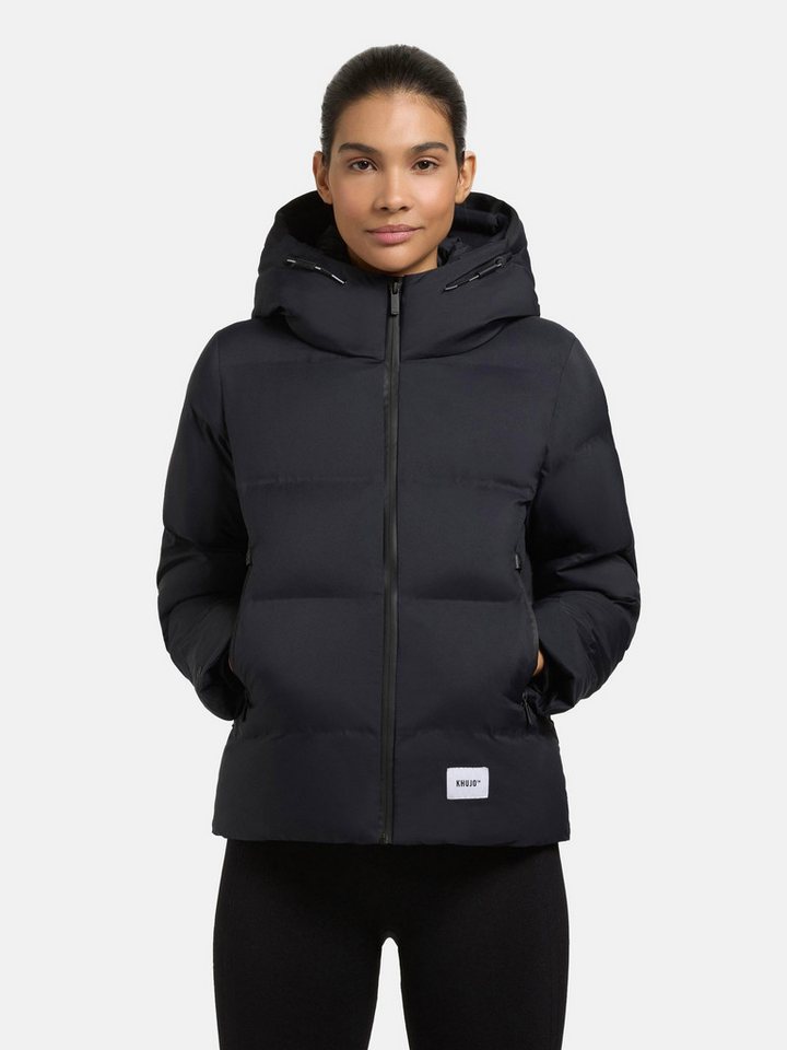 khujo Winterjacke Liev-YM Warme gesteppte Damen Kapuzenjacke