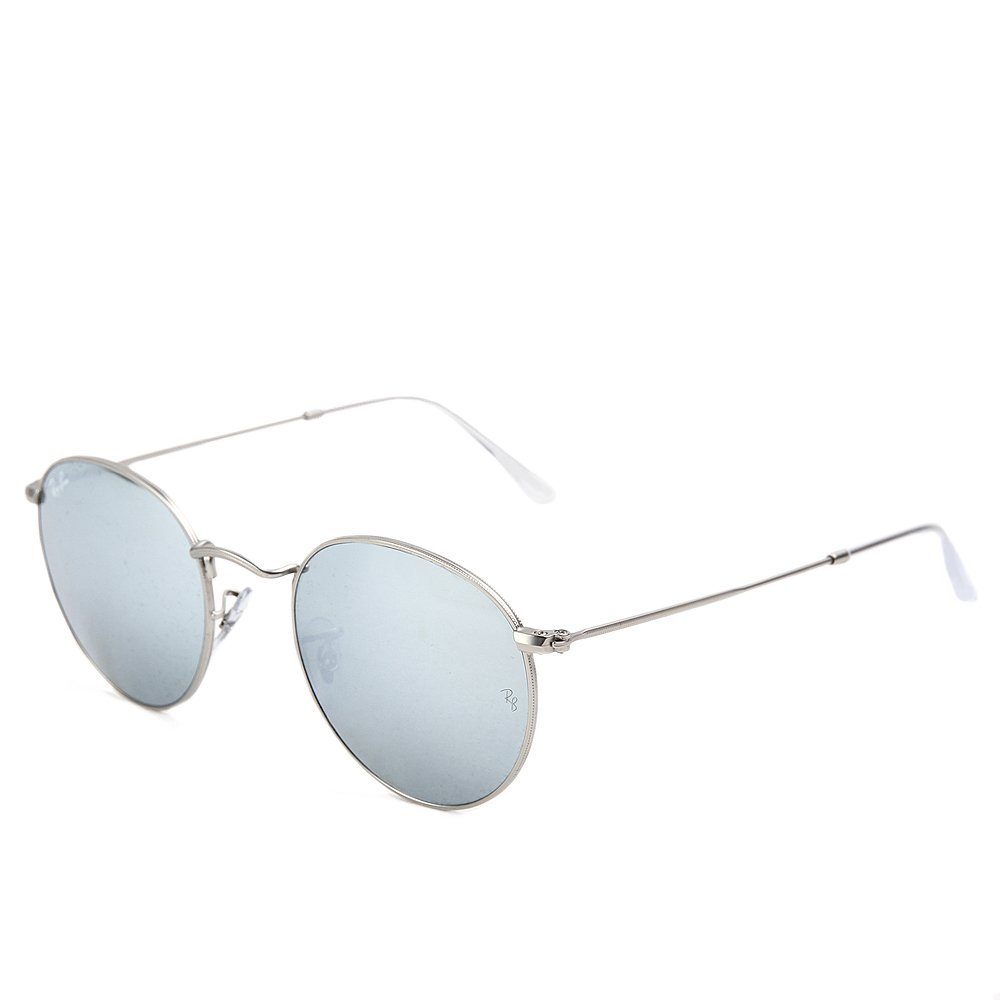 Ray-Ban Sonnenbrille Ray-Ban Round Metal RB3447 019/30 50 Silver Silver Mirrored