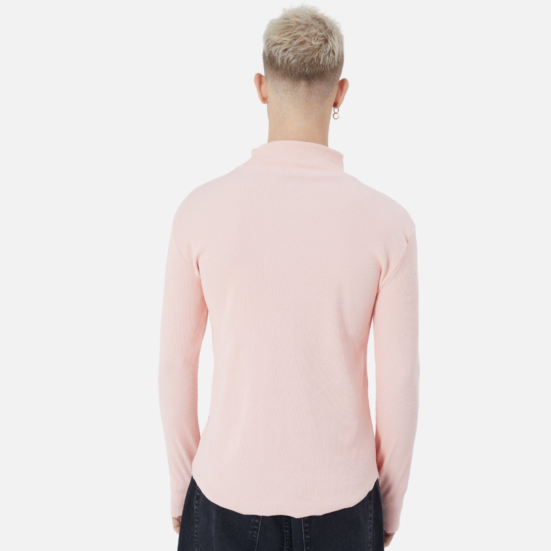 Sweatshirt Rundhals Rosa Sweatshirt COFI Herren Pullover Fit Regular Casuals