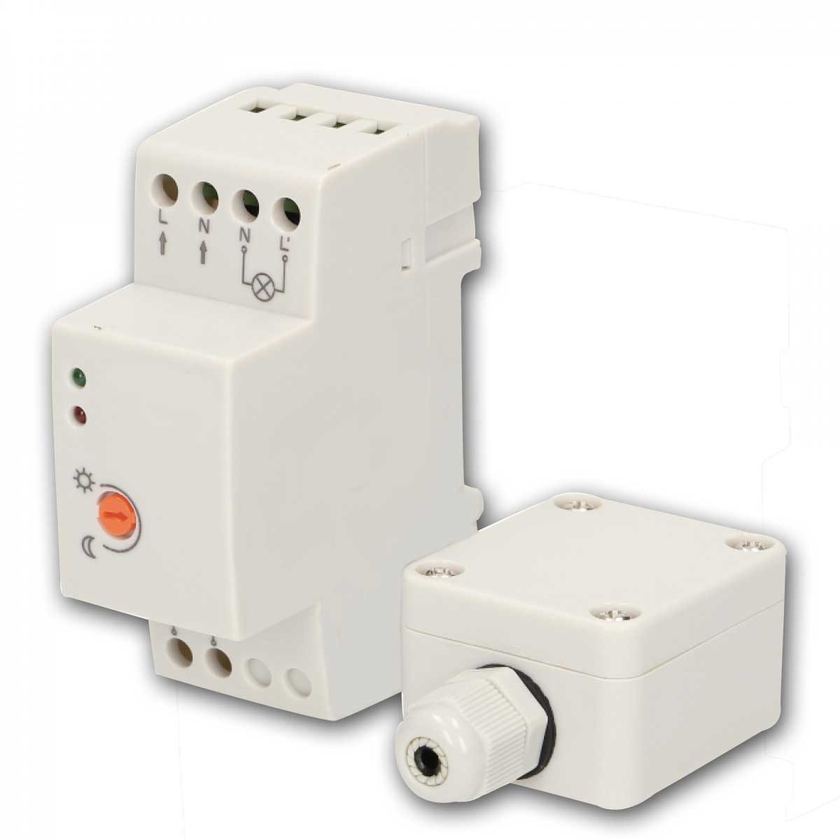 Orno Dämmerungsschalter Dämmerungsschalter für DIN-Schiene, Sonde IP65