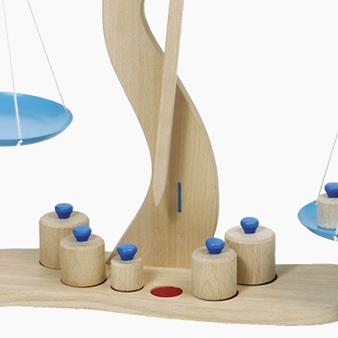 goki Kinder-Küchenwaage Die goki Balkenwaage, (set packung, 7-tlg., 7 teilig), aus Massivholz und zwei Metallschalen