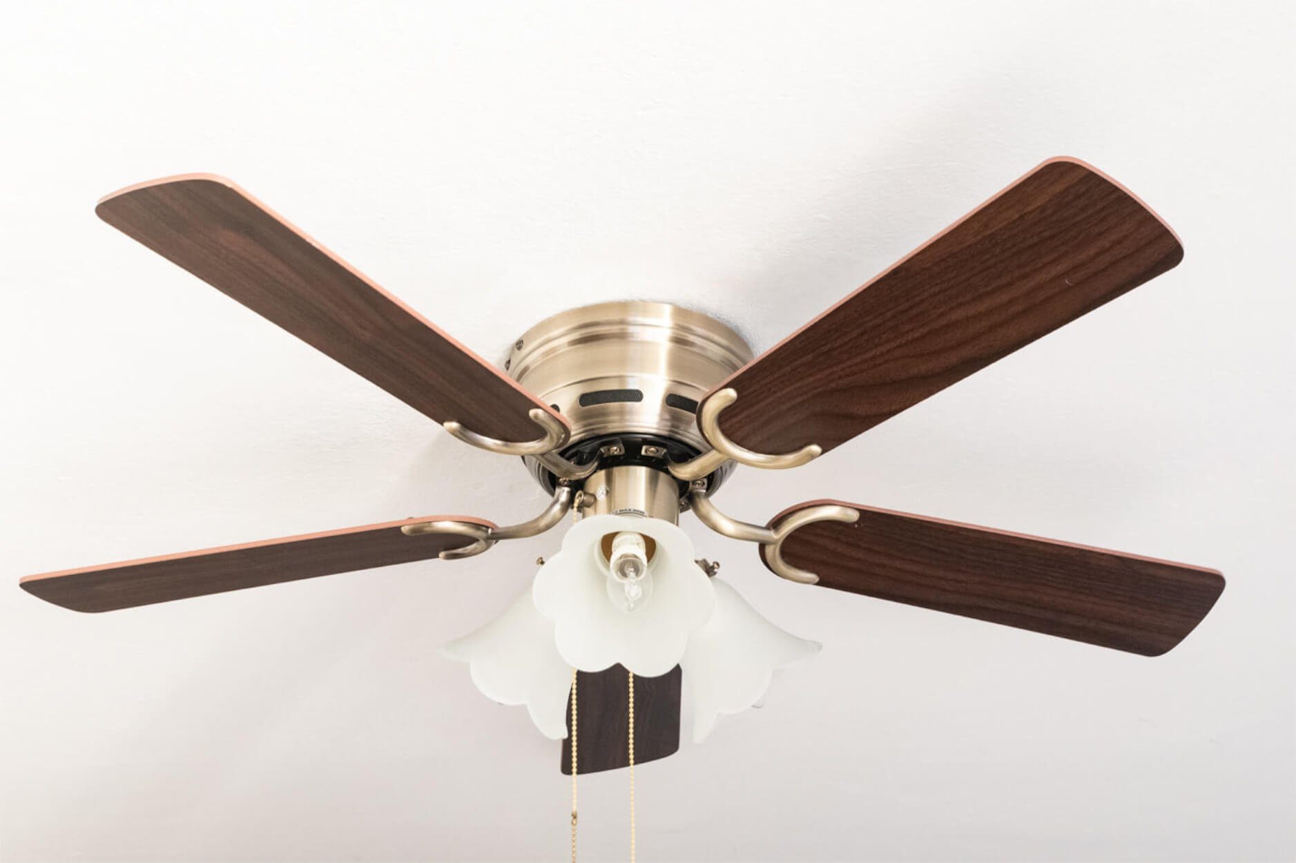 Pepeo Deckenventilator Deckenventilator Kisa Deluxe MA Rosenholz / Walnuss mit Licht