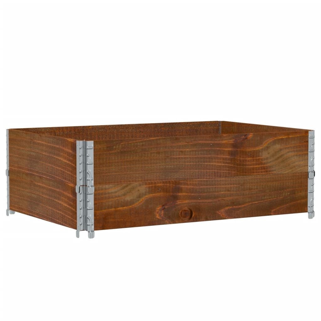 vidaXL Blumentopf Pflanzkasten Braun 120x80 cm Massivholz Kiefer (1 St)