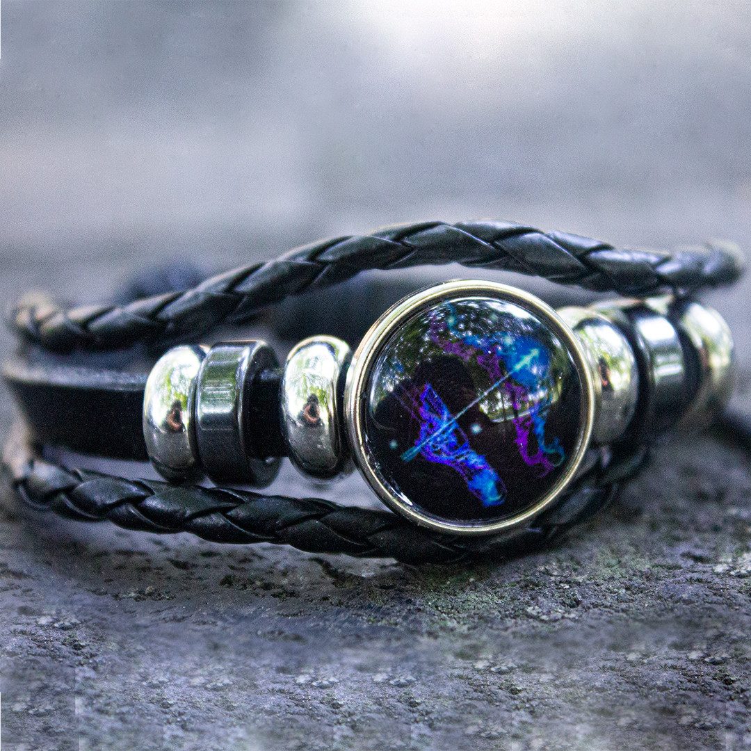 Stelby Armband mit Gravur Armband Sternzeichen Schütze mit 3D Gravur im Gla günstig online kaufen